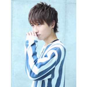 ひし形×束感ショート×ベージュ☆☆