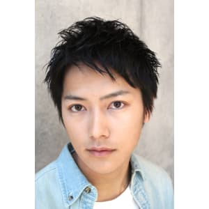 MEN`Sカジュアルスタイルアップバング