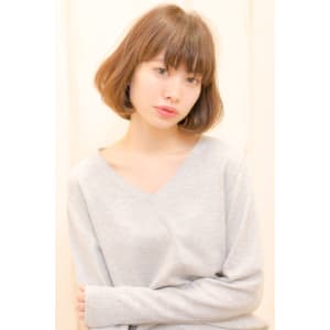Aラインの重めひし形ボブ K-0027