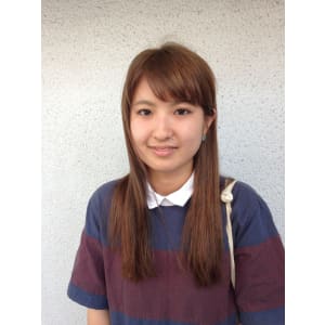 大人かわいい♪下し流し前髪ナチュラルロング