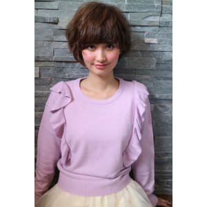 大人かわいいマッシュライン♪ふんわり小顔ショート