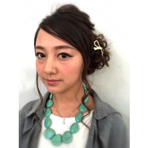 大人かわいいカジュアルルーズアップ