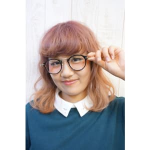 外国人風★ピンクグラデーションカラー