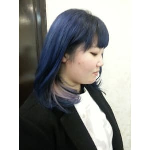 ちらりの輝くスノーホワイトインナーカラー
