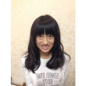 シースルーバングノームコア♪大人かわいい黒髪ボブディ