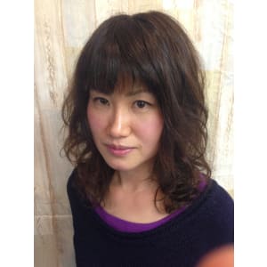 無造作ルーズ甘辛フェアリーほつれウィービーナチュラルセミディ