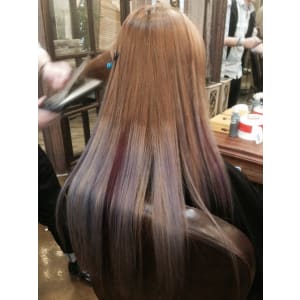 艶髪メルティショコラ→アッシュクレージュグラデーション