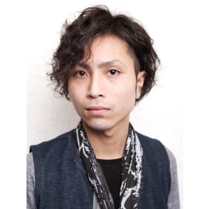 お酒落系ツーブロックパーマ