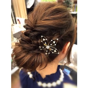 結婚式＆パーティー☆編み込み飾りアレンジ☆