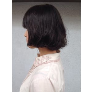 黒髪アッシュグレイ×エアリーカールラウンドボブ☆ - felicita hair-design 緑地公園店【フェリシータ】掲載中