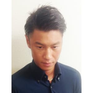 ツーブロック七三