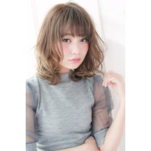 ブルージュカラーのひし形レイヤーミディ【H-216】