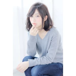 外ハネニュアンスグレージュボブ【N-414】