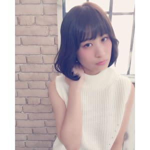 Neolive　aim　シースルーバングのワンカールボブ