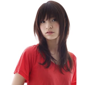 毛先のみのゆるナチュラルパーマロング