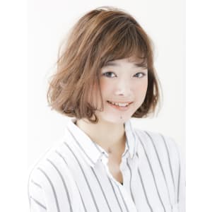 ふんわりルーズなニュアンスボブ