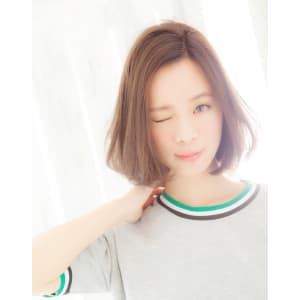 今大人気☆かきあげナチュラルショートボブ!!