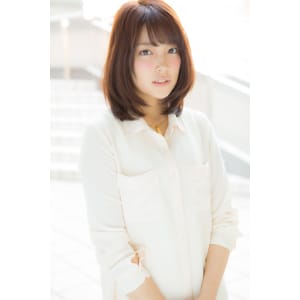 ナチュラル可愛いストレート内巻きミディ