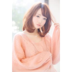 ふんわりカールの透け感☆甘辛MIXくせ毛風パーマ
