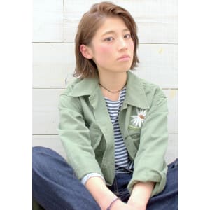 外ハネ切りっぱなしで♪ウェットボブ