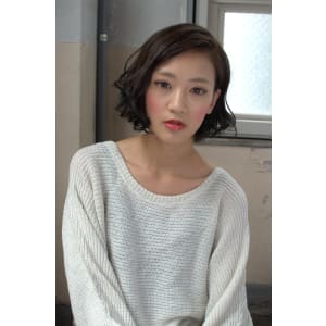 かき上げバングボブ