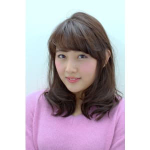 外国人風フェミニンミディアム