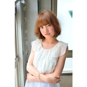 フェミニン系ボブ