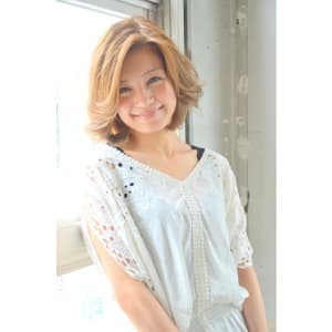 ニュアンスふんわりミディボブ☆