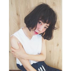ほつれニュアンスボブ