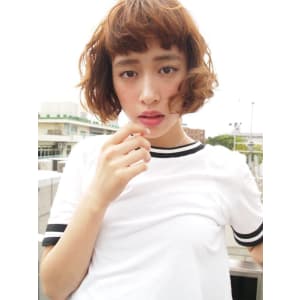 外国人風ニュアンスボブ