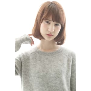 大人可愛いシンプルで透明感のあるボブ山本香也