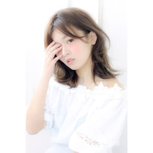 ブルージュで透明感レイヤーフェミニンニュアンス【N-4