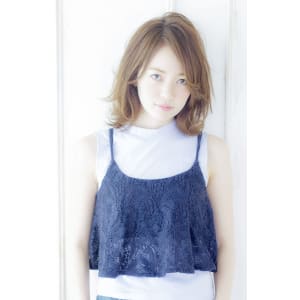 伸ばしかけの方でもスタイリング次第で【N-431】
