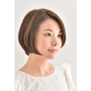 大人かわいい前下がりボブ