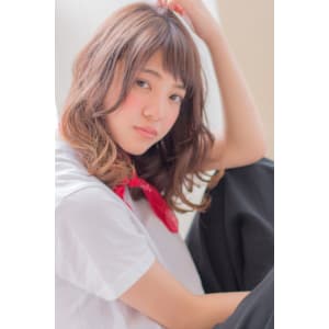 ランダムウェーブのカジュアルミディ K-0055