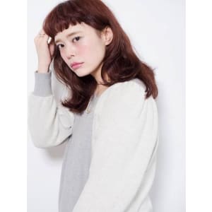 【keep hair design】オン眉×アンニュイカール