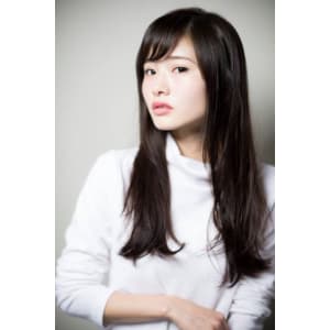 黒髪ストレート×サラ艶ロング