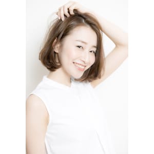 【keep hair design】ワンカール×大人ボブ