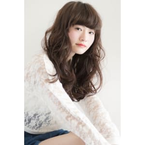ニュアンスカール×厚めバング