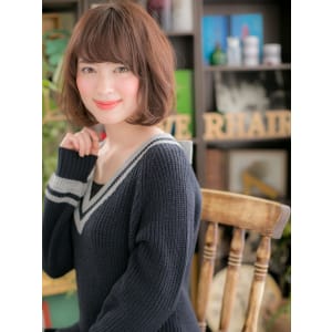 ニュアンスカールの、、重軽フェミニン