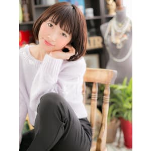 シンプル可愛い！大人ナチュラルボブ