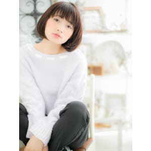 シンプル可愛い！大人ナチュラルボブ