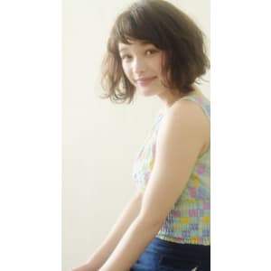【RIMA】外国人風＊グレージュｘラフカールボブ