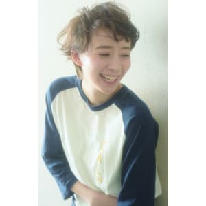  外国人風＊グレージュｘショート