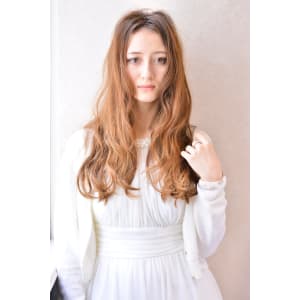 Aラインフレンチドーリー★センターパートグラマラスロング