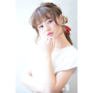 ON眉前髪♪外国人風エフォートレスポニーテール