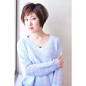 大人かわいい♪シースルーバング★マニッシュショート