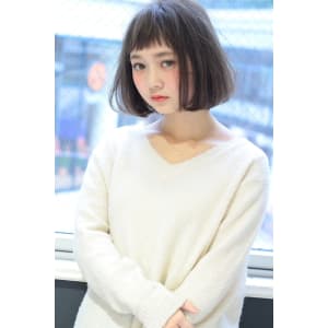 ベビーバングふんわりエフォートレス♪ワンカールボブ