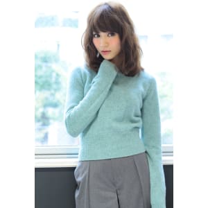 透明感×艶★ルミエールカラーの重めウェービーミディ
