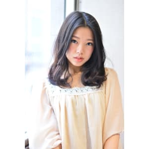 センターパート＆Aライン♪大人かわいいドリーセミディ